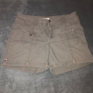 Natural Reflection • Dark Green Shorts